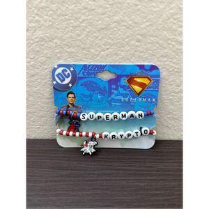 DC Comics Superman Krypto & Superman Best Friend Bead Bracelet Set